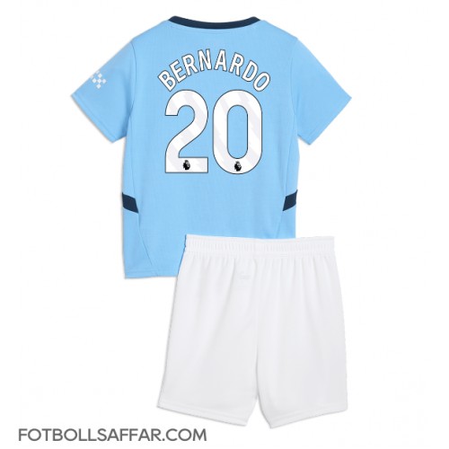 Manchester City Bernardo Silva #20 Hemmadräkt Barn 2024-25 Kortärmad (+ Korta byxor)